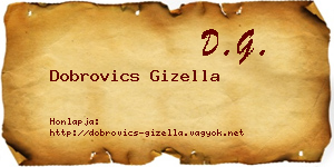Dobrovics Gizella névjegykártya